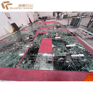 อิตาลีหินอ่อนสีเขียวกระเบื้องเคาน์เตอร์ขัดสีเขียวหินอ่อนสีเขียวตกแต่งบ้านธรรมชาติ Pradas หินอ่อนสีเขียว - Product Image 4