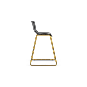 Moderner Stilvoller Schwarzer PU-Sitz Barhocker mit Stabilem Metallgestell für Europäischen und US-Markt Leicht zu Reinigen Verschleißfest - Product Image 5