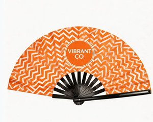 Abanicos de mano plegables de bambú con logotipo personalizado al por mayor, abanicos de papel blanco con varillas de madera para bodas, recuerdos de fiesta y regalos. - Product Image 6