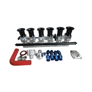 Collecteur d'admission en aluminium 45 mm avec boîtier de papillons individuels (ITB) pour Mercedes Benz W201 W124 W126 R107 SL W463 M103 - Product Image 1