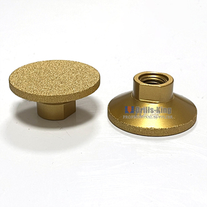 Disque de meulage plat brasé 2 pouces/50mm Disque de polissage d'angle pour carreaux de marbre et de comptoir Disque de polissage - Product Image 1