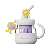 Gobelet en verre borosilicate haut de gamme, best-seller, nouveau design, pour le bureau, verre à thé réutilisable, pour adultes, unisexe, idéal pour les cadeaux