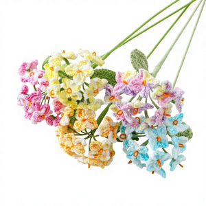 Ramos de Hortensias de 20 Pétalos Tejidos a Mano con <span class=keywords><strong>Lana</strong></span>, Lavables, para Bodas, Propuestas de Matrimonio, Cumpleaños, Navidad - Product Image 4