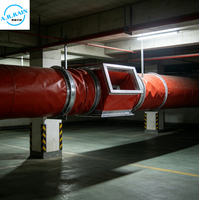 Connecteur de conduit flexible ignifuge en silicone-titane 10m, raccord souple carré industriel pour ventilation CVC haute température