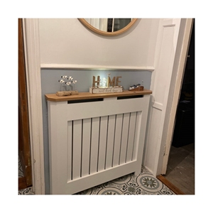 Venta de fábrica, cubierta de radiador moderna, gabinete de radiador decorativo de madera maciza, cubierta de radiador personalizada con esquinas ingleteadas y parte superior de <span class=keywords><strong>roble</strong></span> - Product Image 1