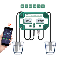 Haute précision hydroponique croissance numérique PH TDS EC Temp S.G sel PH mètre 6 en 1 PH moniteur