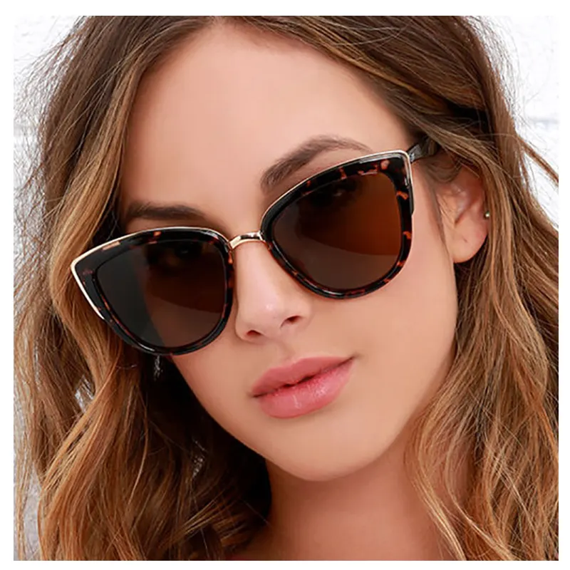 2021 New Fashion Brand Designer Cat Eye Sunglasses Women Men Retro Vintage De Sol Cateye Uv400 Red Shades Square Sun Glasses