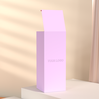 Caja Plegable de Cartón Kraft Blanco Personalizada para Aceites Esenciales, Caja de Papel para Empaque de Regalos Cosméticos