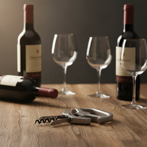 HUAJU INDUSTRIAL <span class=keywords><strong>Tire</strong></span>-<span class=keywords><strong>bouchon</strong></span> extracteur 2-en-1 en métal |   Ouvre-bouteille à vin rouge ancien Ah-So avec emballage en coffret cadeau en bois - Product Image 2