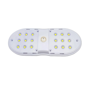 <span class=keywords><strong>12v</strong></span> Rv 18pcs <span class=keywords><strong>LED</strong></span> allume la lumière de commutateur de plafond de double tête pour la voiture de camp - Product Image 2