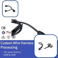 Kabel Terintegrasi Otomotif J1939 Tipe II Male ke Female dengan Konektor Mikro Molex 43025, Kabel Harness Akuisisi Data OBD