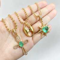 Collier en corde tressée colorée avec pendentif en pierre naturelle, motif étoile octogonale, croix, grain de café et poisson, pour femme