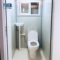 Toilettes mobiles compactes, WC portable d'extérieur, cabine de douche, salle de bain miniature tout-en-un, salle de bain préfabriquée en conteneur