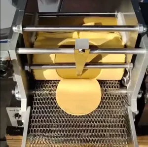 fully Automatic mini Flour Tortilla Roti maker Chapati Arabic Pita Bread Dumpling Empanada Disc Wrapper Dough Making Machine