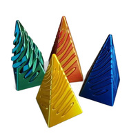 3D-Gedruckte Spiralpyramide Stressabbau-Ornament Kreative Schreibtischdekoration Geometrisches Kunsthandwerk Made in China