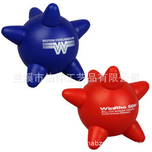 เวสเทิร์นสเตทส์ แบงค์การ์ด พียู ลูกบอลนวด 9.5 ซม. สีฟ้า ของเล่นบรรเทาความเครียดเพื่อการบำบัดและผ่อนคลาย - Product Image 2