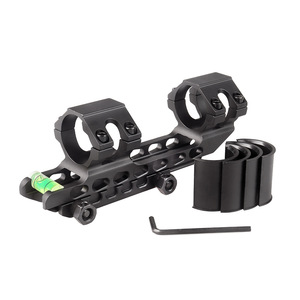 Mira telescópica de alta resistencia con diseño hueco, compatible con tubos de 25.4/30mm, de aleación de aluminio negra, duradera, antivibración, accesorio para equipo de caza y actividades al aire libre. - Product Image 2