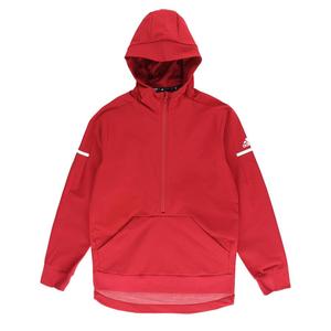 Felpa con Mezza Zip da Uomo Rossa/Bianca Etichetta Personalizzata Ricamo 3D Lavaggio Enzimatico Stampa Serigrafica XS 100% Autentico Vietnam - Product Image 5