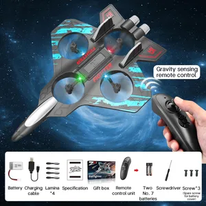 Popular Children's Remote Control Airplane Fighter Jet Model Glider Plastic Drone Aircraft Toy Follow Me 80m <b>Range</b> - Product Image 6