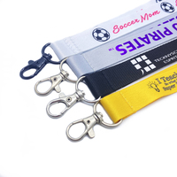Produsen Langsung menjual 32 tim Nfl poliester lanyard dengan gesper dapat dilepas leher tali gantungan kunci, dompet, pemegang kartu ID