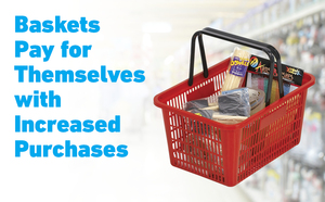 20 L Grocery <b>Basket</b> With Handles Portable Large <b>Plastic</b> Shopping <b>Basket</b> Grocery Shopping <b>Baskets</b> With Handles for Retail Stores - Product Image 6