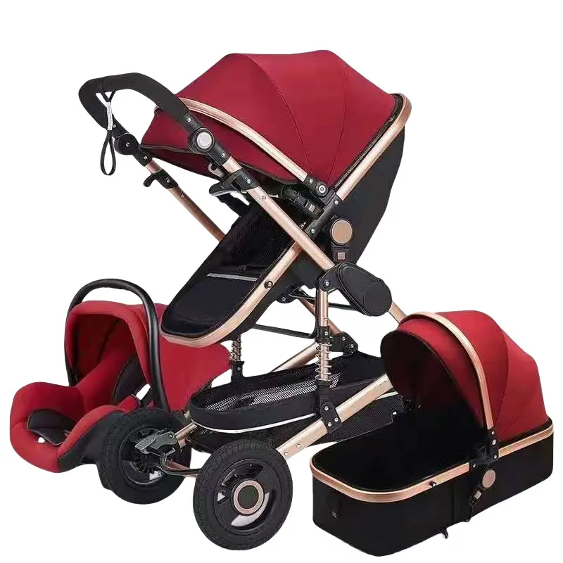 Fashionable New Design Baby Stroller 3 in 1 Stroller Luxury Pram for Newborn