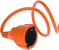 Goma de PVC de alta calidad, 3 núcleos, 2 pines, enchufe IP44, Cable de extensión, cubierta de seguridad, Cable de extensión europeo