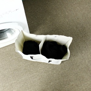 Hộ gia đình thuận tiện vải lưu trữ túi 2 ngăn có thể gập lại giặt giỏ giặt quần áo bẩn cản trở - Product Image 3