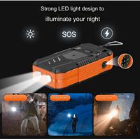 Powerbank de carga inalámbrica portátil de 40000mAh, cable incorporado, cargador de tres baterías, Solaire, Banco de energía Solar con luz LED fuerte