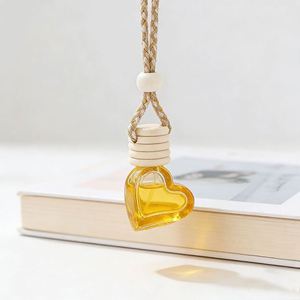 Factory Direct Clear Glass Aroma <b>Diffuser</b> <b>Bottle</b> Gradient Color Car Hanging Refillable Empty Perfume Split <b>Bottles</b> Low MOQ - Product Image 4