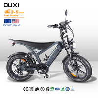 Bicicleta Eléctrica OUXI GT20, Almacén en Italia, Batería de 48V15AH, Frenos Hidráulicos, Neumático de 20 Pulgadas
