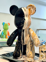 Vente directe fabricant : Figurine animale multifonctionnelle Fluid Bear Violent White Embryo, style animal, vente en gros, peinture DIY à dessiner soi-même pour Noël