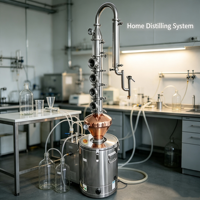 REALMAX Distillateur d'alcool en cuivre économique pour vodka et whisky, machine de distillation à reflux pour alcools