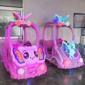 Équipement d'amusement électrique à deux places pour enfants, à quatre roues, sur le thème des contes de fées, grand modèle, pour stand de marché nocturne, en plastique durable - Product Image 3