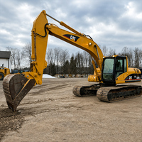 Excavatrice CAT 320 d'occasion pour travaux de terrassement, construction routière, creusement de fossés, chargement de camions et assistance en carrière