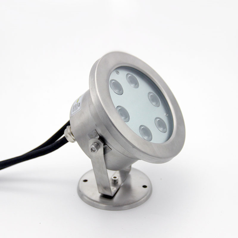 High Brightness Waterproof Stainless Steel IP68 12V 24V RGB 3in1 Swimming Pool LED Underwater Spot Lights DMX512 Control 3-Year