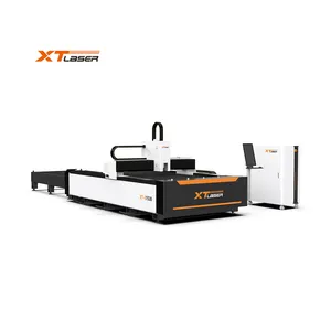 Mesin pemotong Laser serat logam CNC terlaris untuk baja karbon 16mm dengan meja pertukaran kualitas lebih tinggi