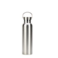 Bouteille d'eau sport légère en acier inoxydable avec couvercle à poignée de transport, récipient portable en métal pour boissons, idéale pour le camping en extérieur