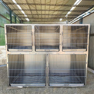 Veteriner paslanmaz çelik kedi kafes Pet ICU kafes veteriner hastane kafes köpek oksijen kafes kullanılan veteriner ICU kafes - Product Image 5