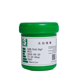 Pâte à souder sans <span class=keywords><strong>plomb</strong></span> Hong Sheng 2KG Sn96.5Cu0.5Ag3, <span class=keywords><strong>point</strong></span> <span class=keywords><strong>de</strong></span> <span class=keywords><strong>fusion</strong></span> 183°C, pour soudage LED/PCB, flux <span class=keywords><strong>de</strong></span> soudure certifié ISO9001 CE Reach - Product Image 1