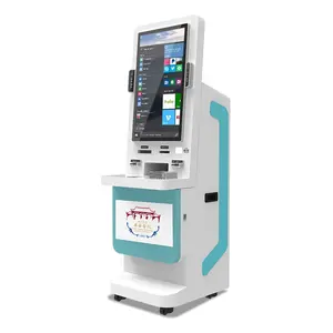 Tự động tự dịch vụ vé A4 in ấn tài liệu kiosk với bàn phím kim loại màn hình cảm ứng Máy in nhiệt