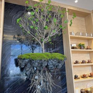 Gesimuleerde Kunststeen Groene Plant Landschapsarchitectuur Binnenshuis Hangende Bomen Met Schuim Rockeries - Product Image 2