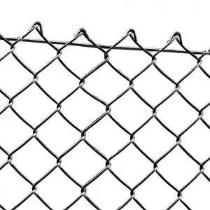 cheap price decorative diamond mesh chain link fabric black vinyl coated 5ft chain link fencing for sale