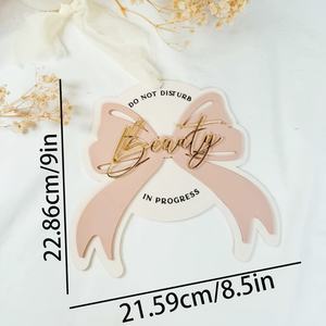 Enseigne 3D personnalisée en acrylique Poignée <span class=keywords><strong>de</strong></span> porte facile à installer Plaque décorative pour salons <span class=keywords><strong>de</strong></span> beauté PA Coiffeurs - Product Image 3