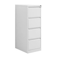 Archivador de Oficina con Cajones, Archivador Bajo de Acero con Cerradura, Moderno y Minimalista, Caja de Almacenamiento para Tarjetas