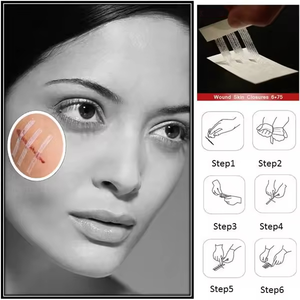Bandes adhésives stériles de qualité médicale en tissu non tissé certifiées CE pour la fermeture des plaies chirurgicales et les soins des plaies - Product Image 2