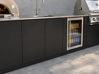Cuisine barbecue extérieure  et station de grill pour villas Four électrique encastré sur mesure et gril en acier inoxydable