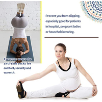 Chaussettes antidérapantes de Fitness pour femmes, en coton, pour Yoga, Pilates, Yoga, danse, gymnastique