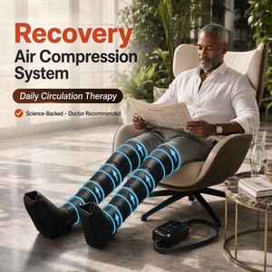 <span class=keywords><strong>Bottes</strong></span> <span class=keywords><strong>de</strong></span> massage des jambes à compression d'air à 8 chambres, directement <span class=keywords><strong>de</strong></span> l'usine, OEM ODM, marque personnalisée, 5 modes, 6 minuteurs, système <span class=keywords><strong>de</strong></span> récupération par pressothérapie - Product Image 1