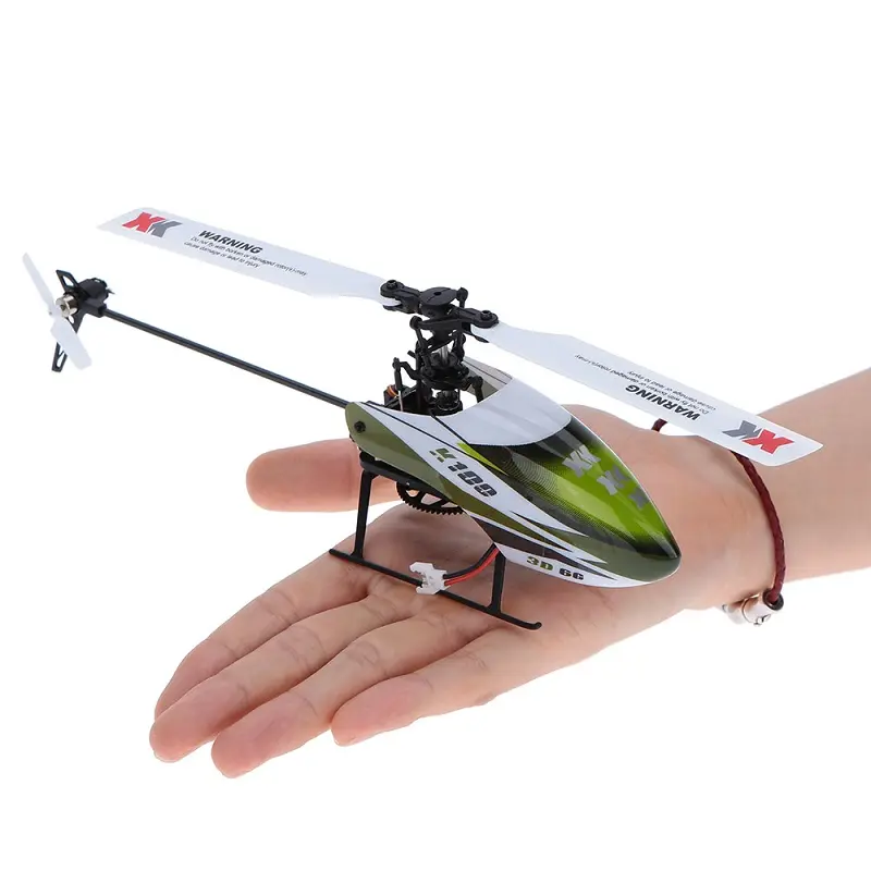 Mainan Wl K100 Helikopter Terbang Mini Rc 3D Tunggal Enam-arah Aloi
